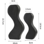 Set of 2 Abstract Ceramic Vases – Modern Sculptural Decor - Image 3