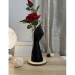 Hand-Shaped Ceramic Vase – Artistic Statement Decor