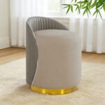 Scandinavian Cream Dressing Stool - Image 4