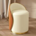 Scandinavian Cream Dressing Stool - Image 5