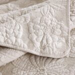 Beige Quilted Bed Cover - Image 3