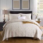 Beige Quilted Bed Cover - Image 5