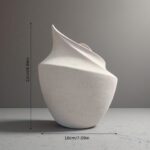 Matte Sculptural Ceramic Vase - Image 2