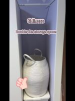 Woven Cream Laundry Basket - Image 7