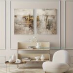 Neutral Gallery Diptych Canvas - Image 4