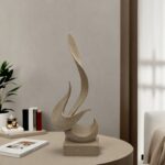 Stone Effect Abstract Sculpture