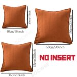 Minimalist Piped Cushion Cover Set – Neutral Linen-Style Sofa Covers (3 Pack) - Image 3