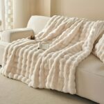 Sculpted Faux Rabbit Fur Throw - Image 7