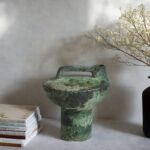 Sculptural Green Ceramic Vase - Image 5