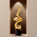 Grand Luxury Infinity Crystal Statement Sculpture - Image 4