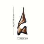 Sculptural Wood Flow Ornament - Image 2