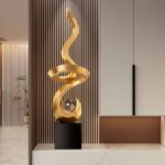 Grand Luxury Infinity Crystal Statement Sculpture - Image 5