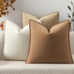 Minimalist Piped Cushion Cover Set – Neutral Linen-Style Sofa Covers (3 Pack) - Image 7