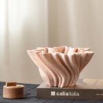 Pleated Sculptural Vase