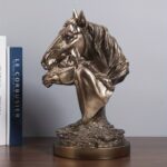 Bronze Double Horse Sculpture - Image 3