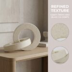 Stone Effect Circle Sculpture - Image 3