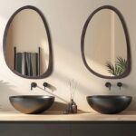 Organic Wood Frame Wall Mirror - Image 2