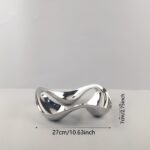 Sculptural Silver Centrepiece Bowl - Image 2