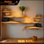 Cedar Live Edge Floating Shelf