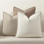 Minimalist Piped Cushion Cover Set – Neutral Linen-Style Sofa Covers (3 Pack) - Image 4