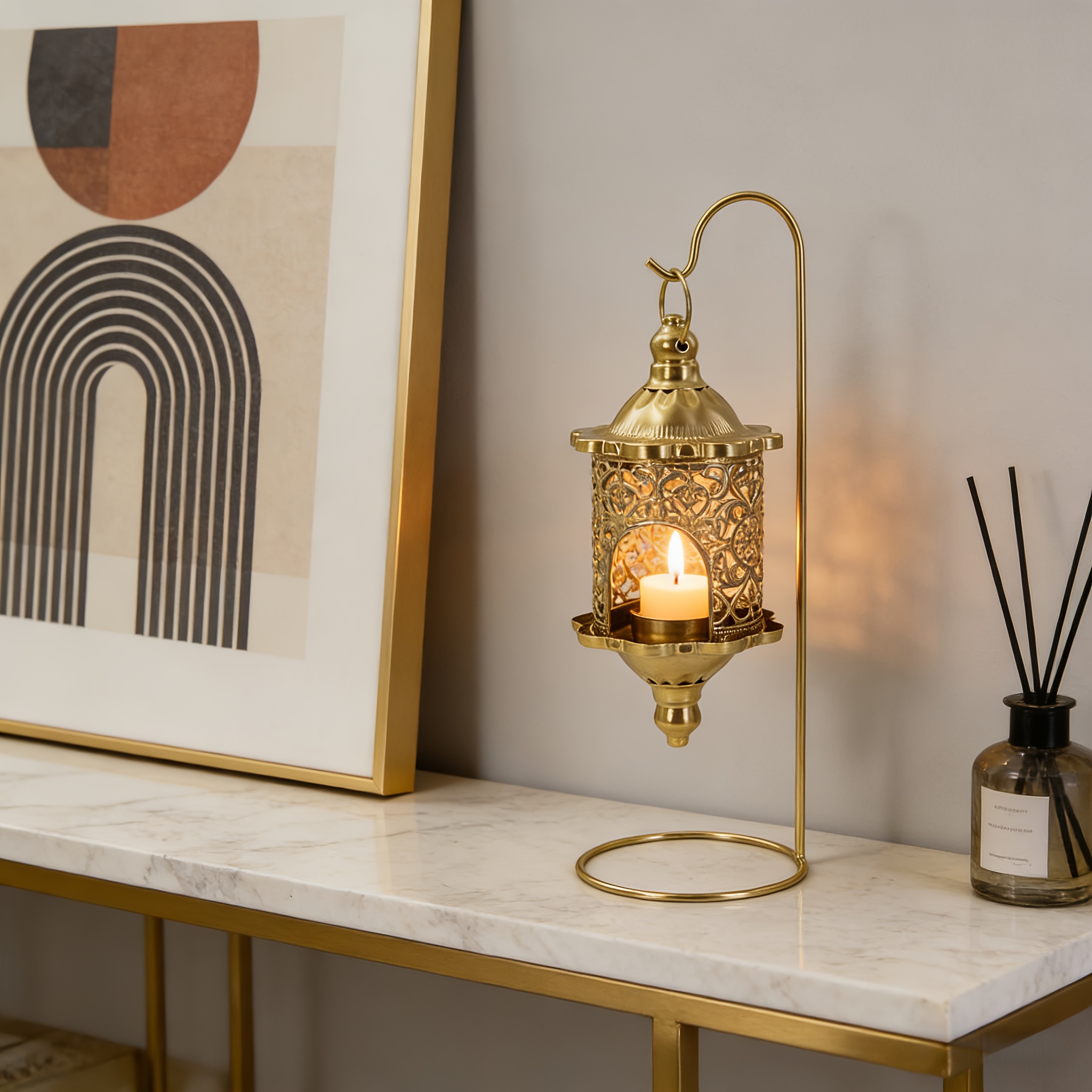 product-fancy-325b07f1-0f4b-456a-add9-c3245392a4d1 Vintage Lantern Candle Holder - Image 1