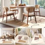 Abstract Beige Living Room Rug - Image 4