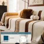 Neutral Chenille Sofa Throw - Image 3