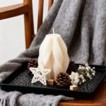 Modern Ribbed Sculptural Candle - Image 5