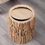 Handcrafted Driftwood Accent Bin