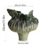 Sculptural White Ceramic Vase - Image 2