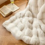 Sculpted Faux Rabbit Fur Throw - Image 4