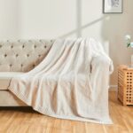 Nordic Waffle Knit Throw Blanket – Soft All-Season Sofa Throw - Image 5