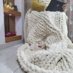 Luxury Chunky Knit Throw Blanket – Soft Chenille Sofa Throw - Image 2