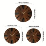 Sculpted Walnut Eclipse Clock - Image 2