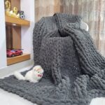 Luxury Chunky Knit Throw Blanket – Soft Chenille Sofa Throw - Image 4