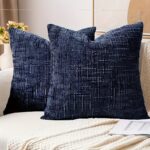 Textured Chenille Cushion Cover Set – Soft Ribbed Sofa Covers (4 Pack) - Image 10