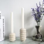 Roman Travertine Candle Holder - Image 3