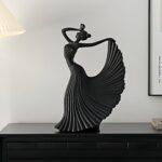 Elegant abstract dancer silhouette