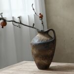 Burnt Earth Ceramic Vase - Image 3