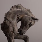 Volcanic Horse Sculpture