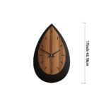 Sculpted Walnut Teardrop Clock - Image 5
