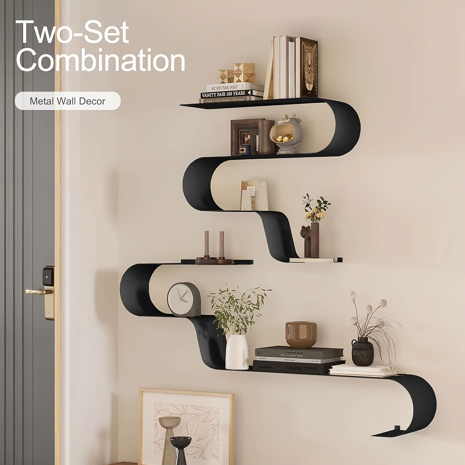 product-fancy-69098b8f-bfca-4312-82c7-46c96ae9d3d6 Architectural Ribbon Wall Shelves - Image 1