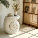 Sculptural Shell Side Table