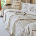 Soft Botanical Sofa Cover - Image 5