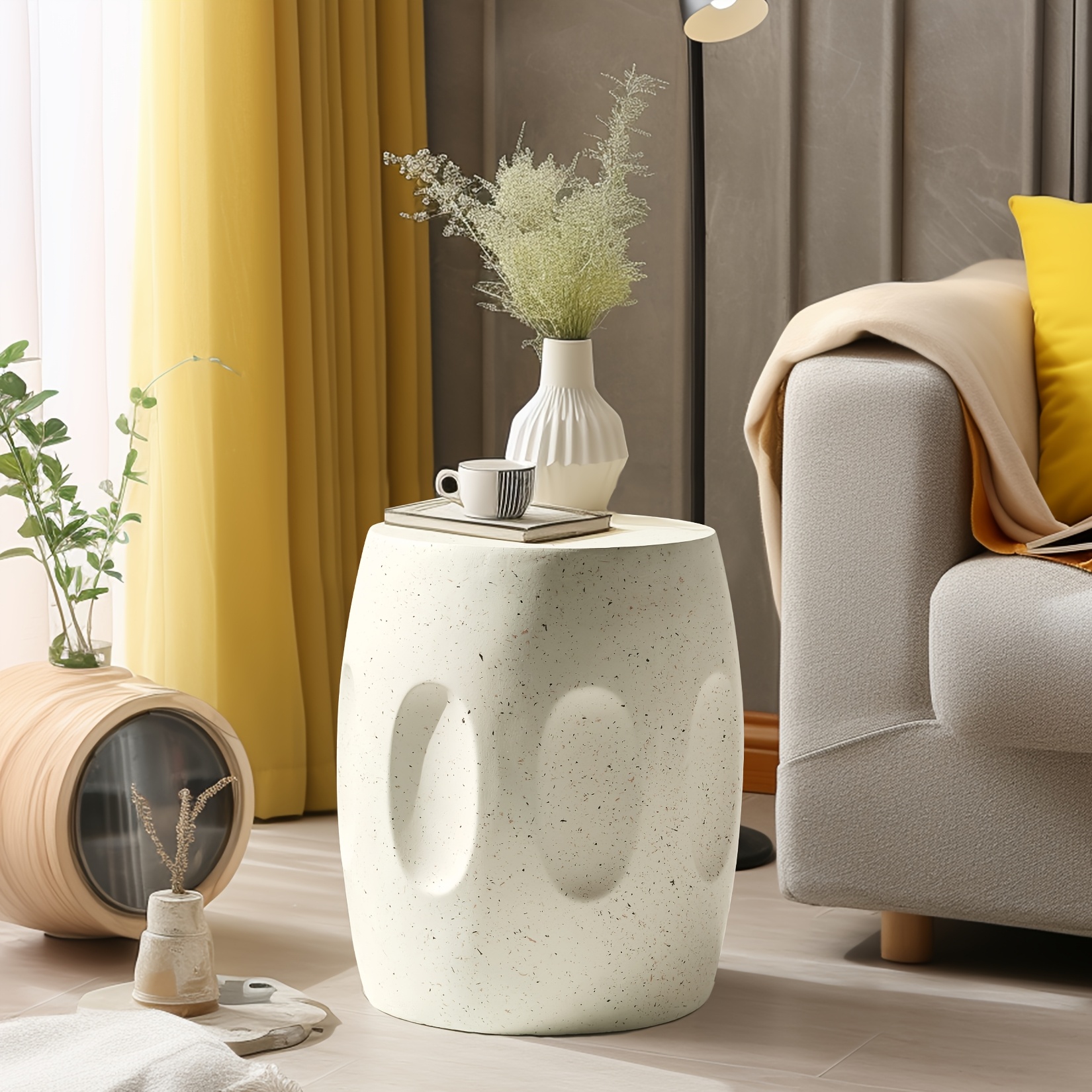 product-fancy-701409ce-2b17-479d-893e-1e39249b1a8e Terrazzo Sculptural Side Table - Image 1