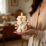 Sculptural Ribbon Candle - Image 6