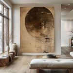 Textured Earth Tone Canvas Art - Image 4