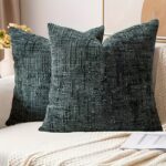 Textured Chenille Cushion Cover Set – Soft Ribbed Sofa Covers (4 Pack) - Image 8