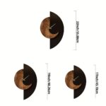 Asymmetrical Walnut Designer Clock - Image 2