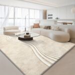 Ivory Wave Living Room Rug